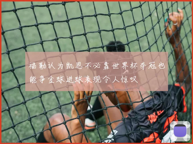 福勒认为凯恩不必靠世界杯夺冠也能争金球进球表现令人惊叹